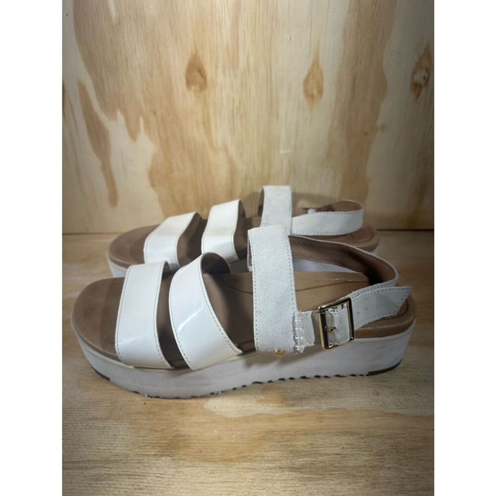 UGG Braelynn Jasmine Leather Platform Open Toe Sandals Women’s Size 8.5